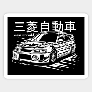 Lancer Evolution V (White Print) Sticker